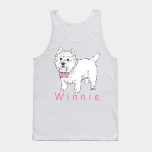 Winnie the Westie (please message me BEFORE you order to add your own name) Tank Top